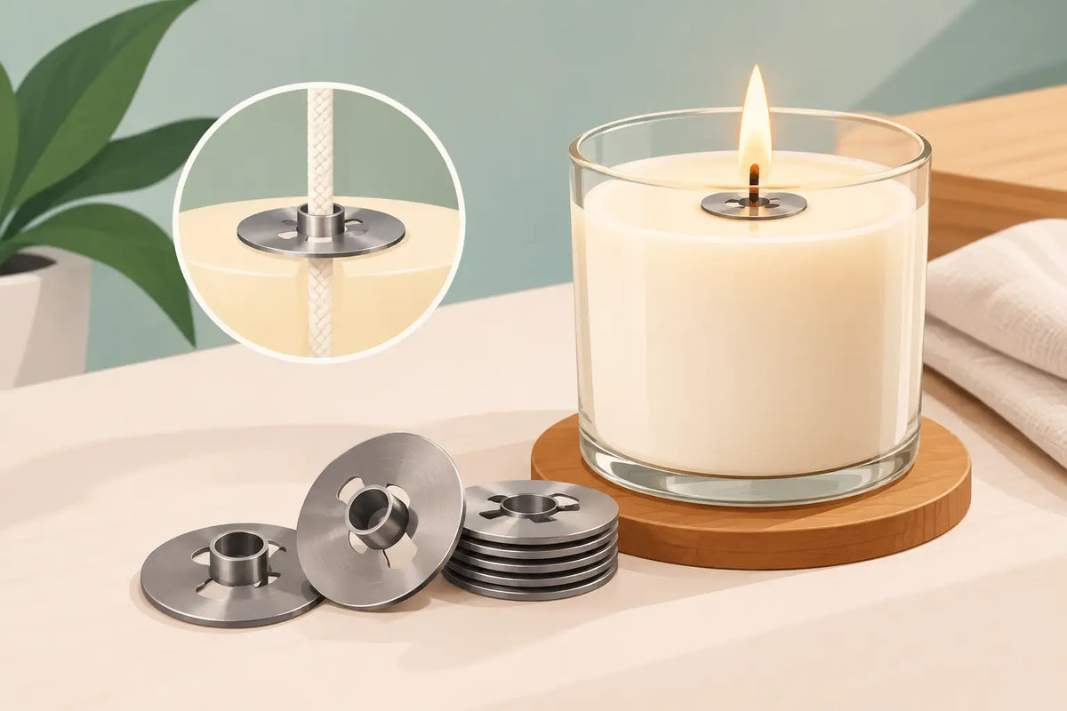 Wick Sustainers for Candles and Better Burns