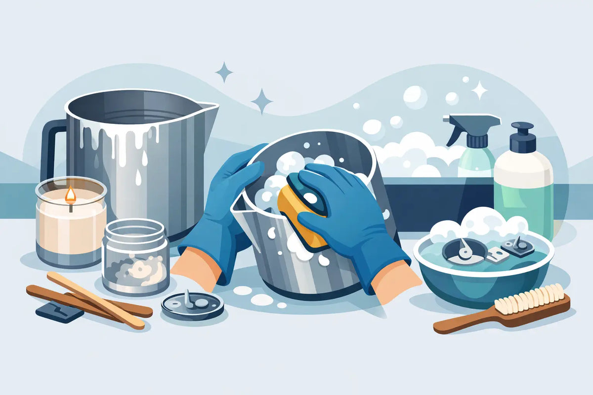 How to Clean Candle Making Equipment Properly