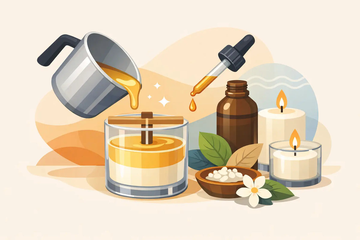 When to Add Fragrance Oil to Candle Wax