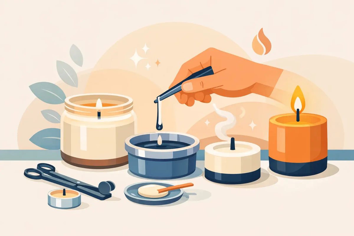 How to Prime Candle Wicks for Better Burns