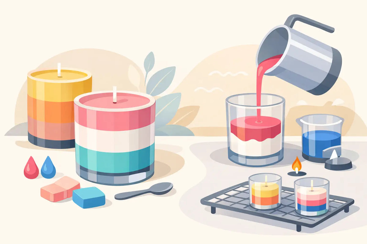 How to Make Layered Candles Without Colour Bleeding