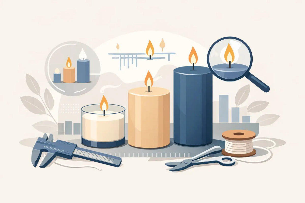 How to Size Candle Wicks Properly