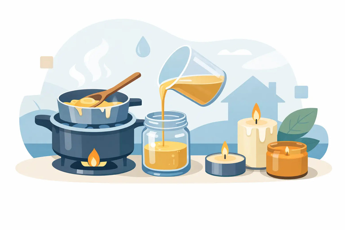 How to Melt Candle Wax Safely at Home