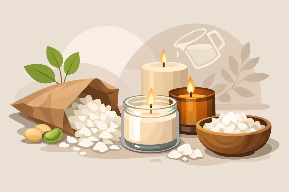 Soy Wax Flakes for Better Candle Making