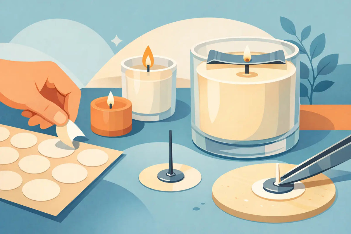How to Use Wick Stickers for Secure Candle Wicks
